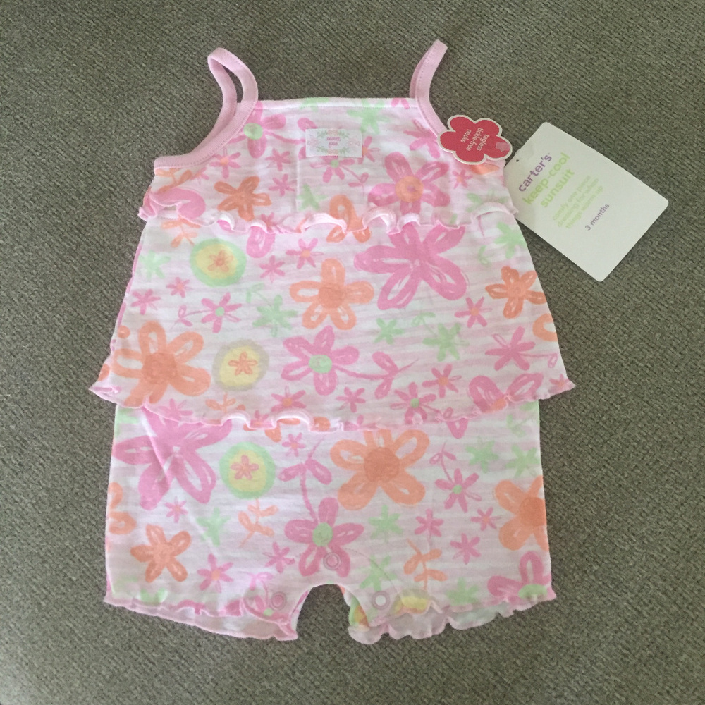 Carter's Baby Girl Keep-Cool Sunsuit